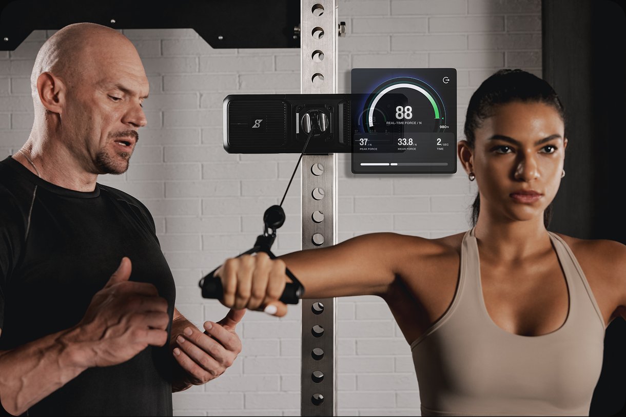 Gym Nano-feedbackmeting in een trainingsruimte